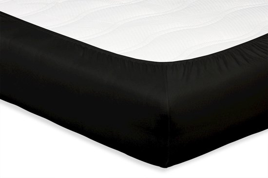 Hoeslaken pour Matras Beter Bed Select Jersey - 100% Katoen - 70/80/90 x 200/210/220 cm - Zwart