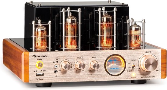 Amplificateur Amplificateur à tubes VT Amplificateur Hi-Fi 2x 35W RMS BT  Opt./Coax./AU... | bol
