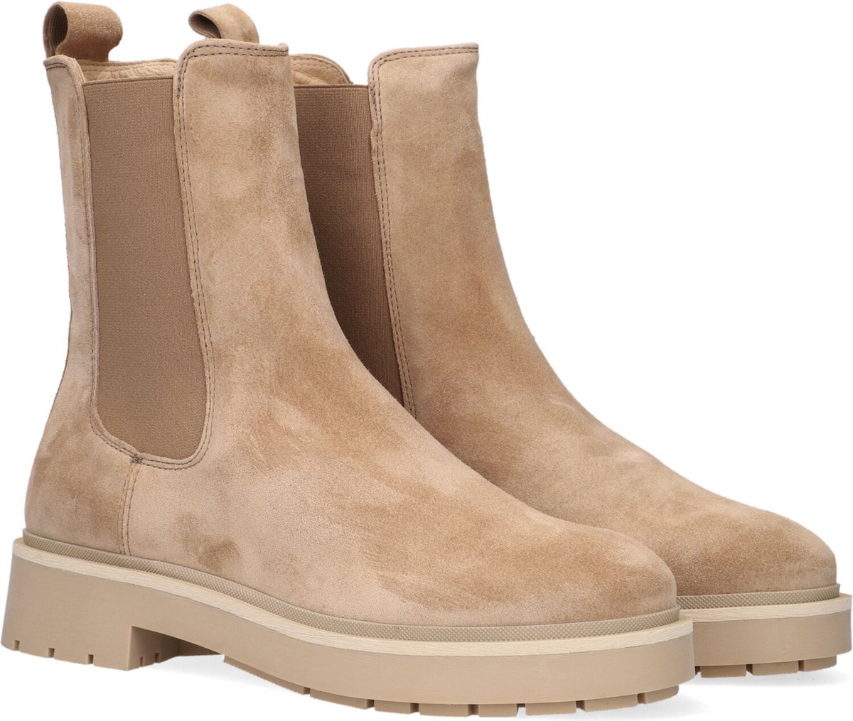 VIA VAI Alexis Zarah Chelsea boots dames - Enkellaarsjes dames - Beige -  Maat 41 | bol.com