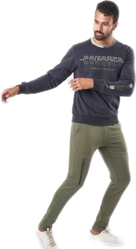 Jogging homme Embrator gris/vert olive taille 3XL