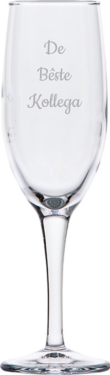 Gegraveerde Champagneglas 16,5cl De Bêste Kollega