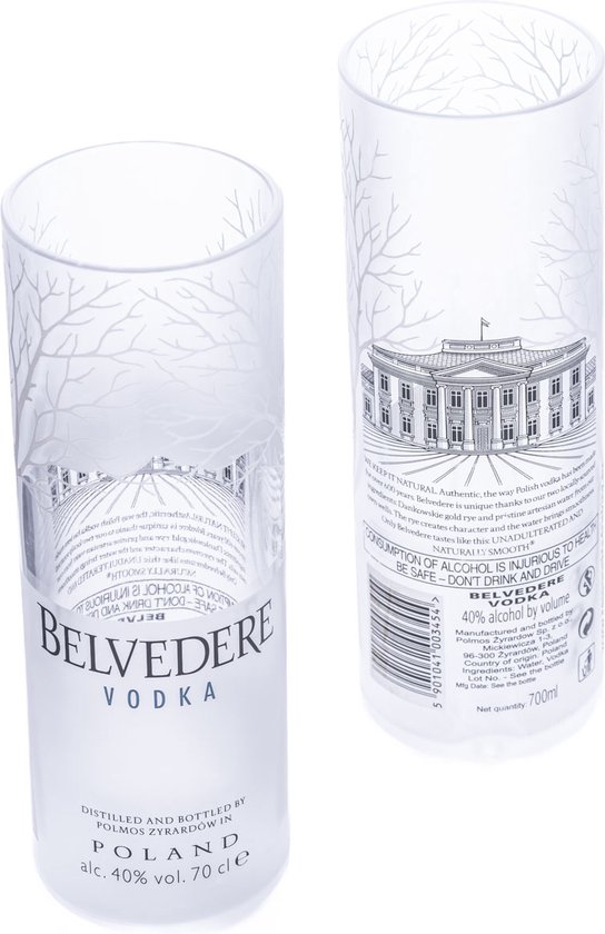 Verre à boire Belvedere PREMIUM - Long Drink - Verre à boire de Luxe -  Durable -... | bol