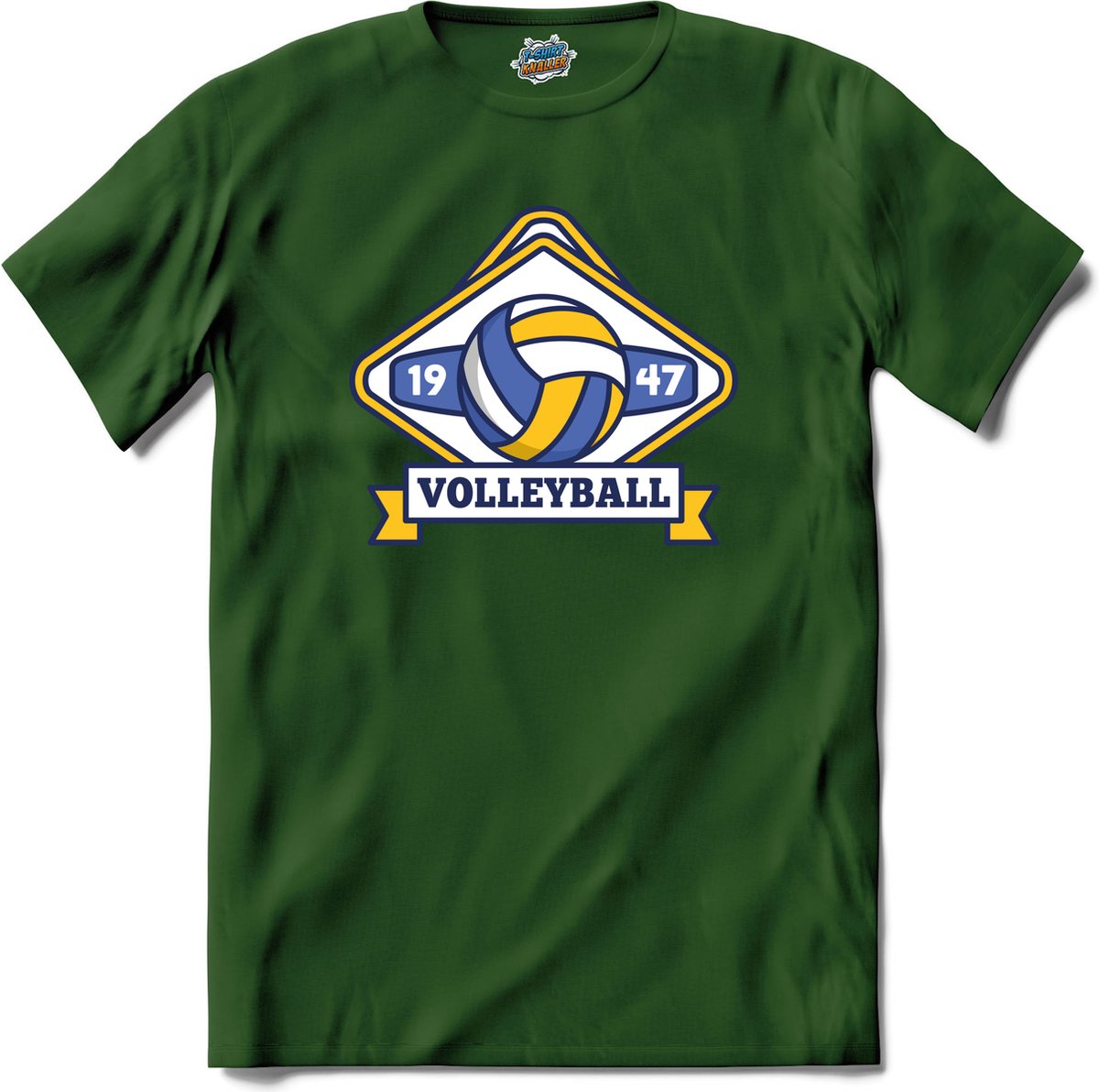 Volleybal sport - T-Shirt - Heren - Bottle Groen - Maat S