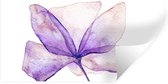 Stickers Stickers muraux - Fleurs - Aquarelle - Violet - 120x60 cm - Feuille adhésive