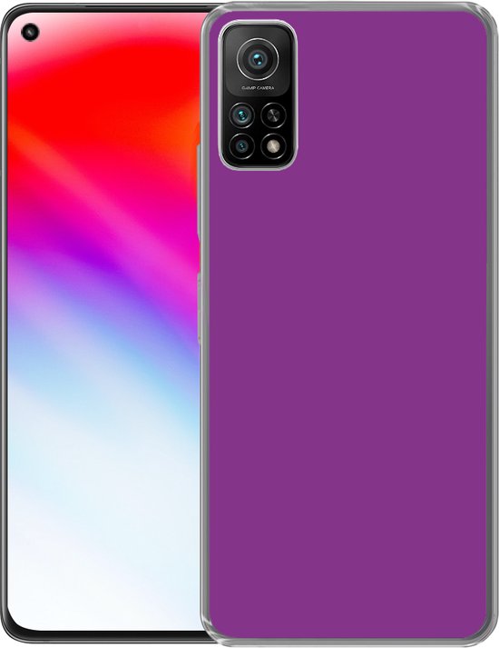 Xiaomi Mi 10T 5G - Violet - Couleurs - Design - Motif - Coque de téléphone en Siliconen