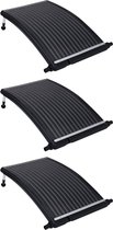 Prolenta Premium - Zwembadverwarmingspanelen solar 3 st gebogen 110x65 cm
