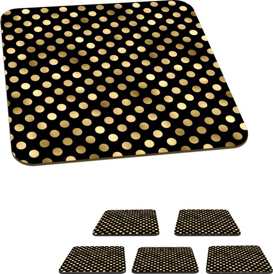 Onderzetters, glazen, 6 stuks, rond, handgemaakt, macramé, onderzetter