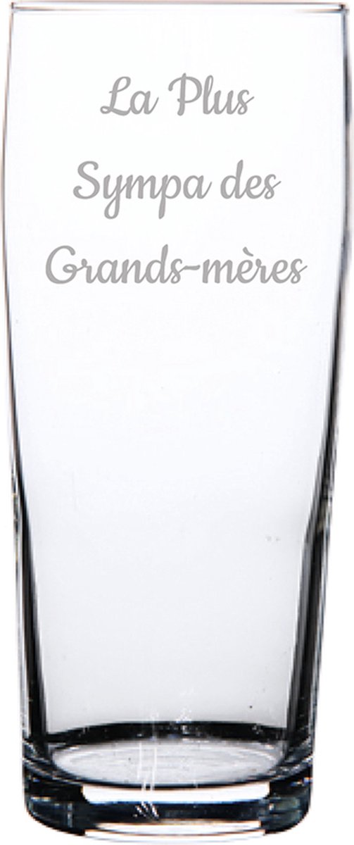 Bierfluitje gegraveerd - 19cl - La Plus Sympa des Grands-mères