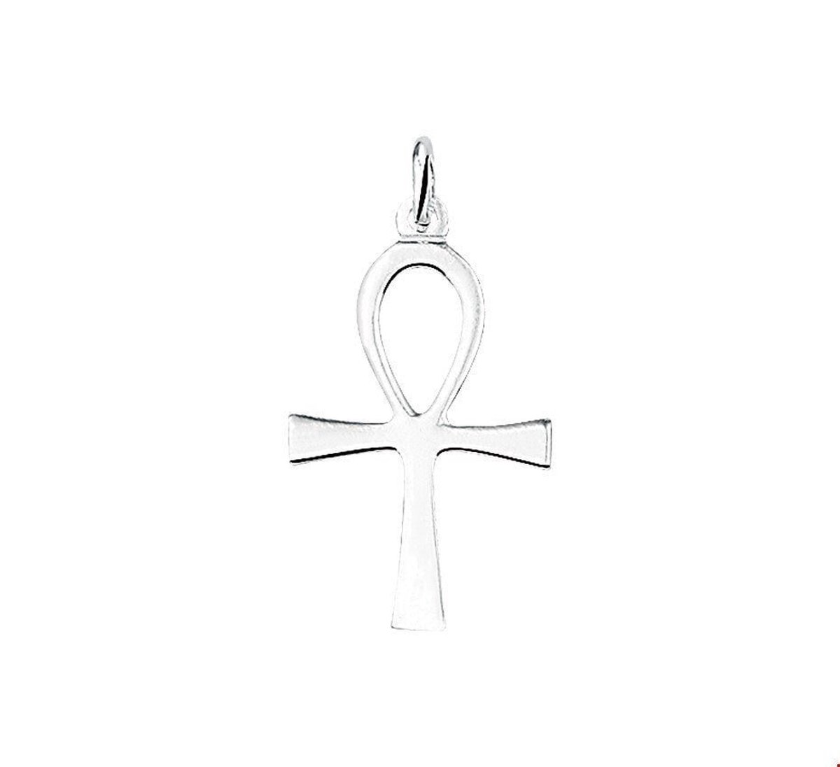 hanger ankh kruis zilver wit 1005197