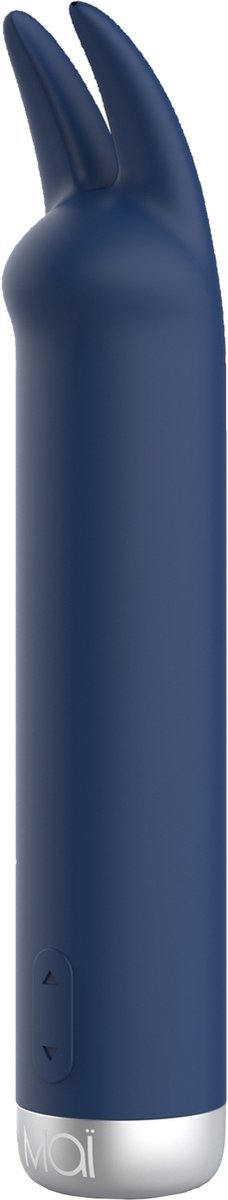 Attraction Vibrator Love Toy MAI STIMULATOR ATTRACTION BUNNY SILVER EDITION Blauw