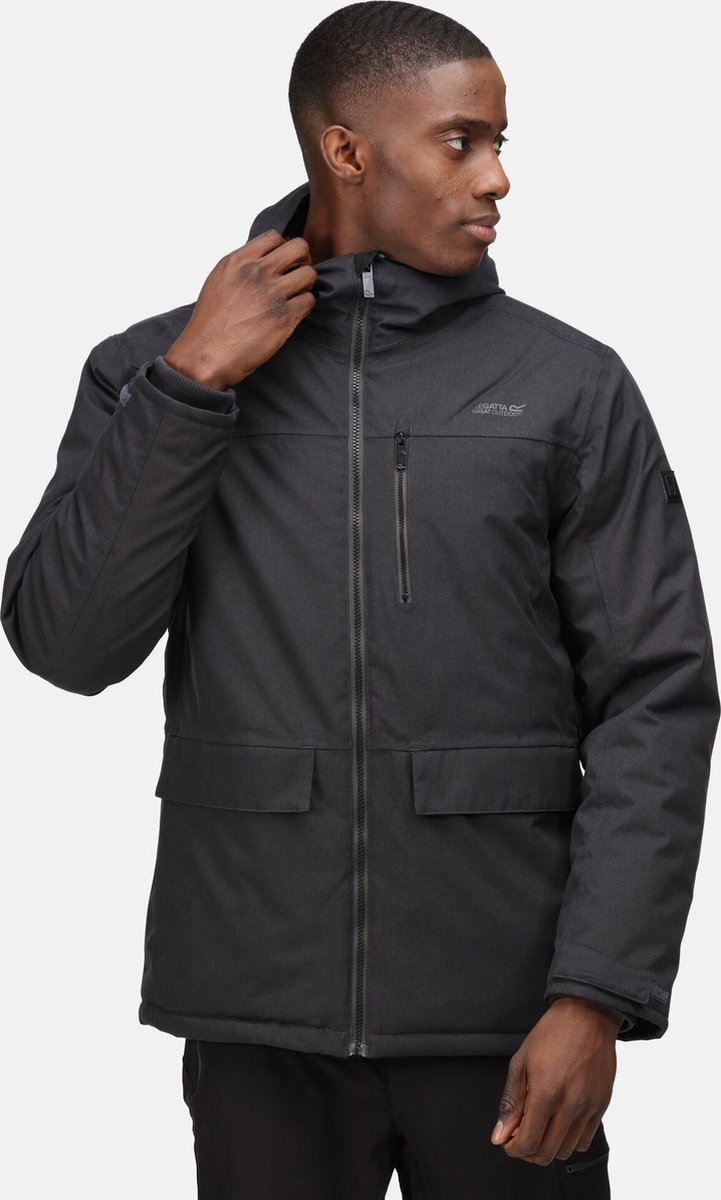 De Regatta Volter Shield III jas outdoorjas waterdicht ademend Donker Grijs