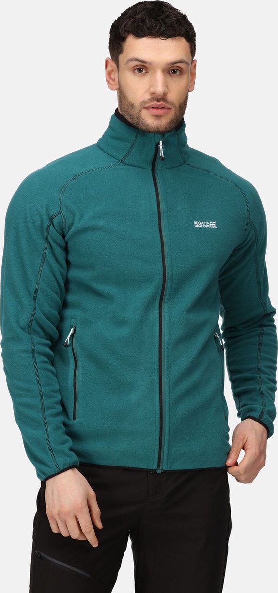 De Regatta Hadfield fleece met volledige rits heren stretch Groen