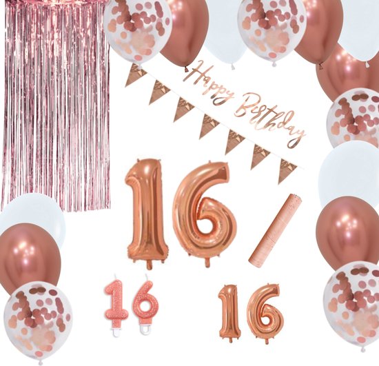 WOW partypakket | Sweet 16 ballonnen sweet sixteen / feestpakket 16