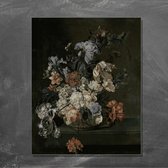 Wanddecoratie / Schilderij / Poster / Doek / Schilderstuk / Muurdecoratie / Fotokunst / Tafereel Stilleven met bloemen - Cornelia van der Mijn gedrukt op Dibond