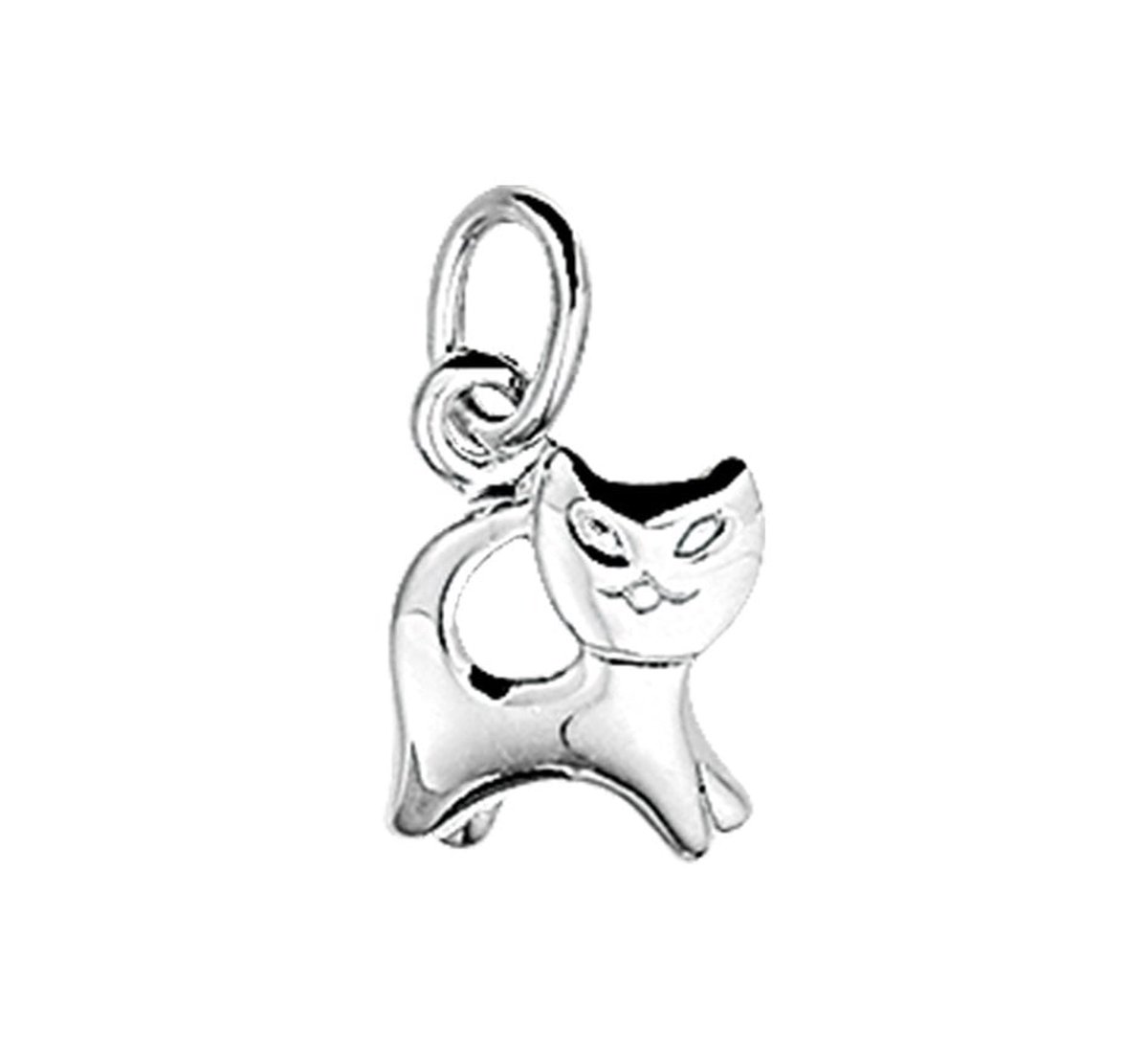 Zilveren Hanger poes 1003704