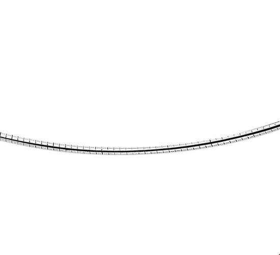 The Jewelry Collection Ketting Omega Rond 2,0 mm - Zilver