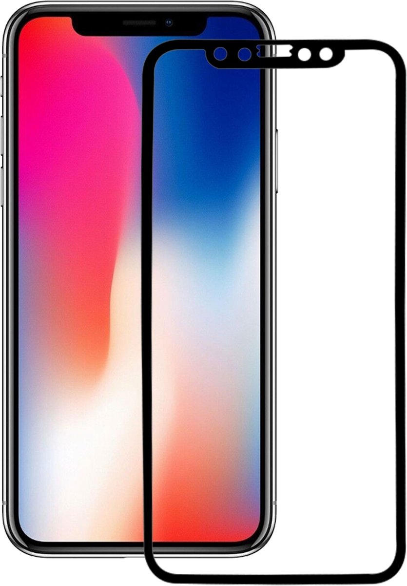By Qubix - iPhone X tempered glass 0.26mm 9H Hardness 2.5D Curved Screen Film