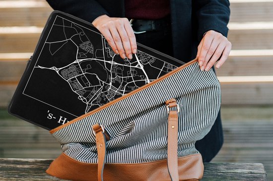 Housse pour ordinateur portable 15,6 pouces - Carte - 's-Hertogenbosch - Plan de la ville - Carte - Housse pour ordinateur portable - Dimensions intérieures 39,5x29,5 cm