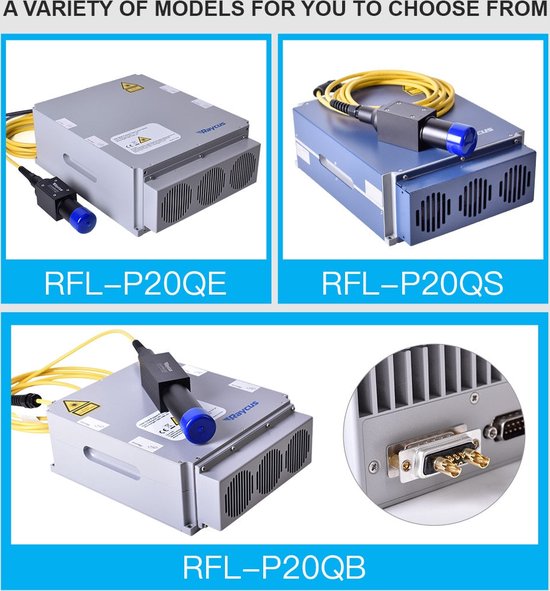 50W Q-Switched Pulse Fiber Laser Bron Uitgang Beschermende Connector