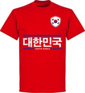 Zuid Korea Script Team T-Shirt - Rood - XXL