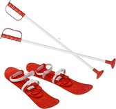 Bigfoot ski’s kind 42 cm - Snowblades voor kinderen - Kinderski’s Rood