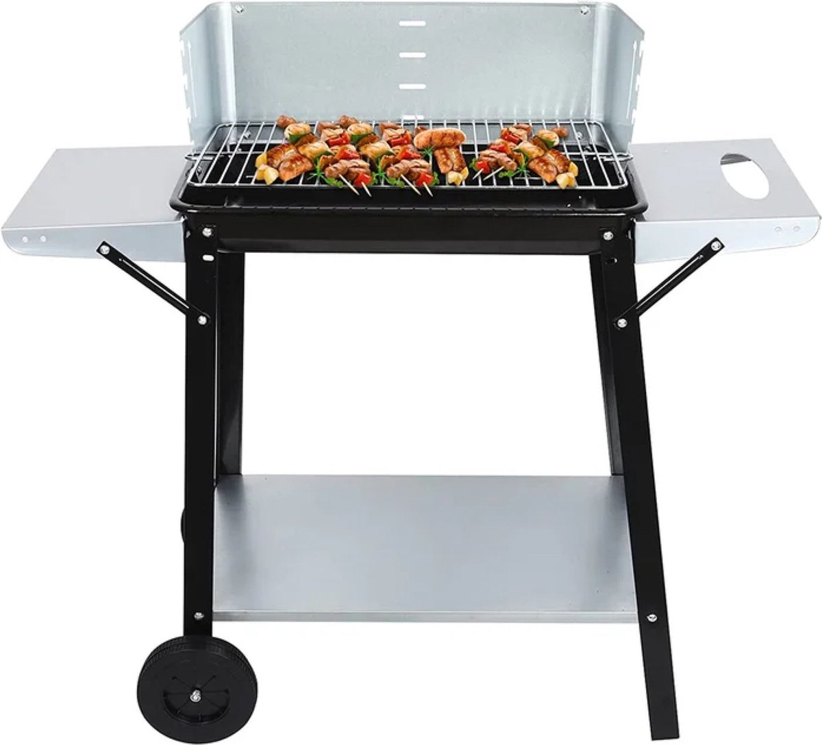 Cheqo® Luxe Barbecue - BBQ - Wegklapbaar - Met Zijtafels - Rechthoekig - 49x32 cm