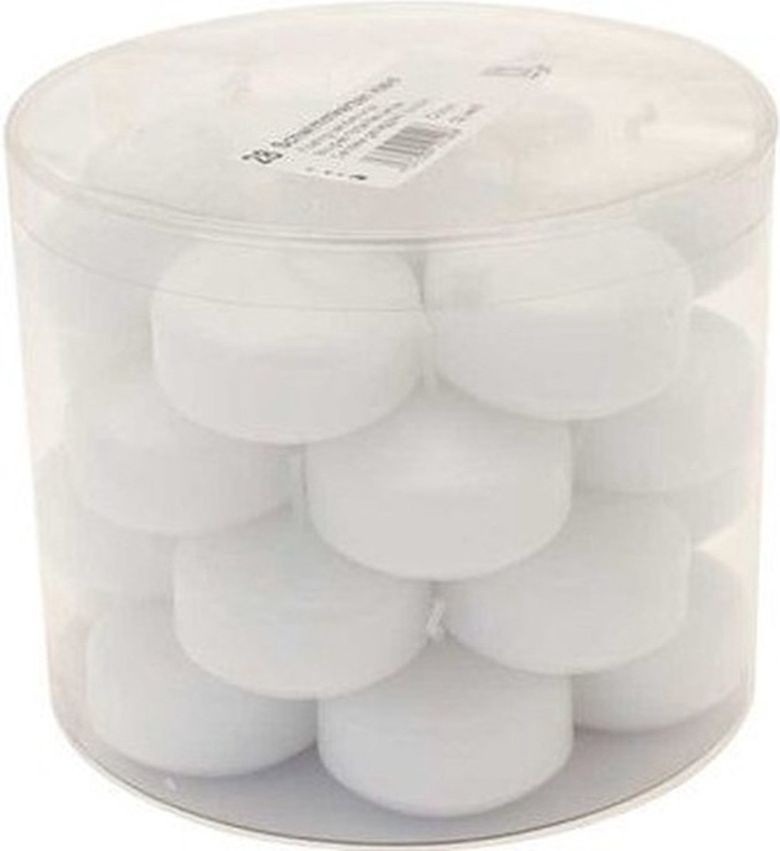 Enlightening Candles Drijfkaarsen - 28x stuks - wit - ca 4 branduren - dia 5 cm - sfeerkaarsen - geurloos
