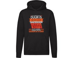 Goede dakdekker Hoodie - werk - vakman - klussen - reparatie - loodgieter - grappig - unisex - trui - sweater - capuchon