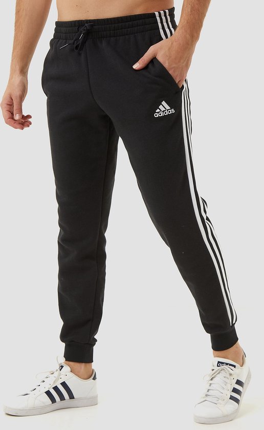 Adidas Essentials Slim 3-Stripes Fleece Pantalon De Jogging Zwart Homme -  Taille XXL | bol