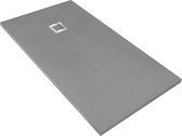 Sol de douche en pierre composite Veroni Madison 120x80x3cm Gris