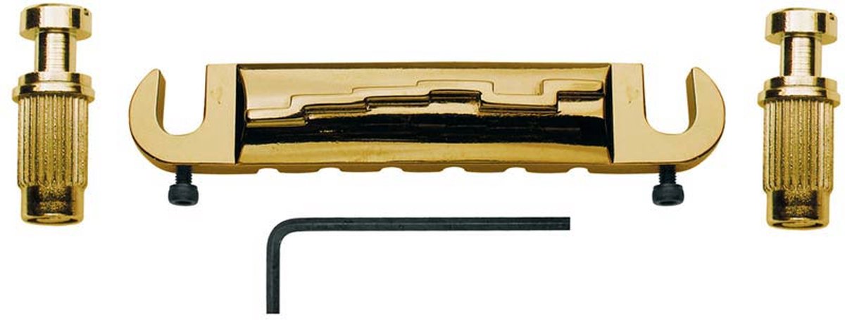 Gitaar brug-staartstuk Boston T-90-G G-model goud