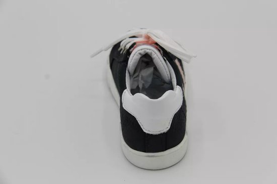 Track Zwarte sneaker witte streep rode veter 5 (Maat - 29, Kleur - Off white)