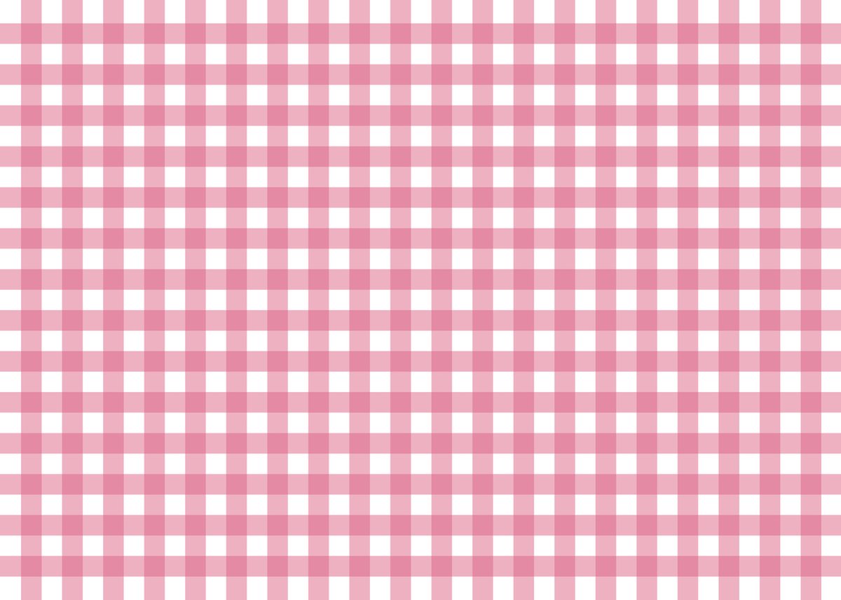 Papieren Placemats Onderleggers Roze ruit 50 stuks (30x42cm)