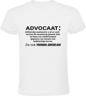 Advocaat woordenboek | Heren T-shirt | Kennis | Werk | Tovenaar | Goochelaar | Twijfelachtige | Wit