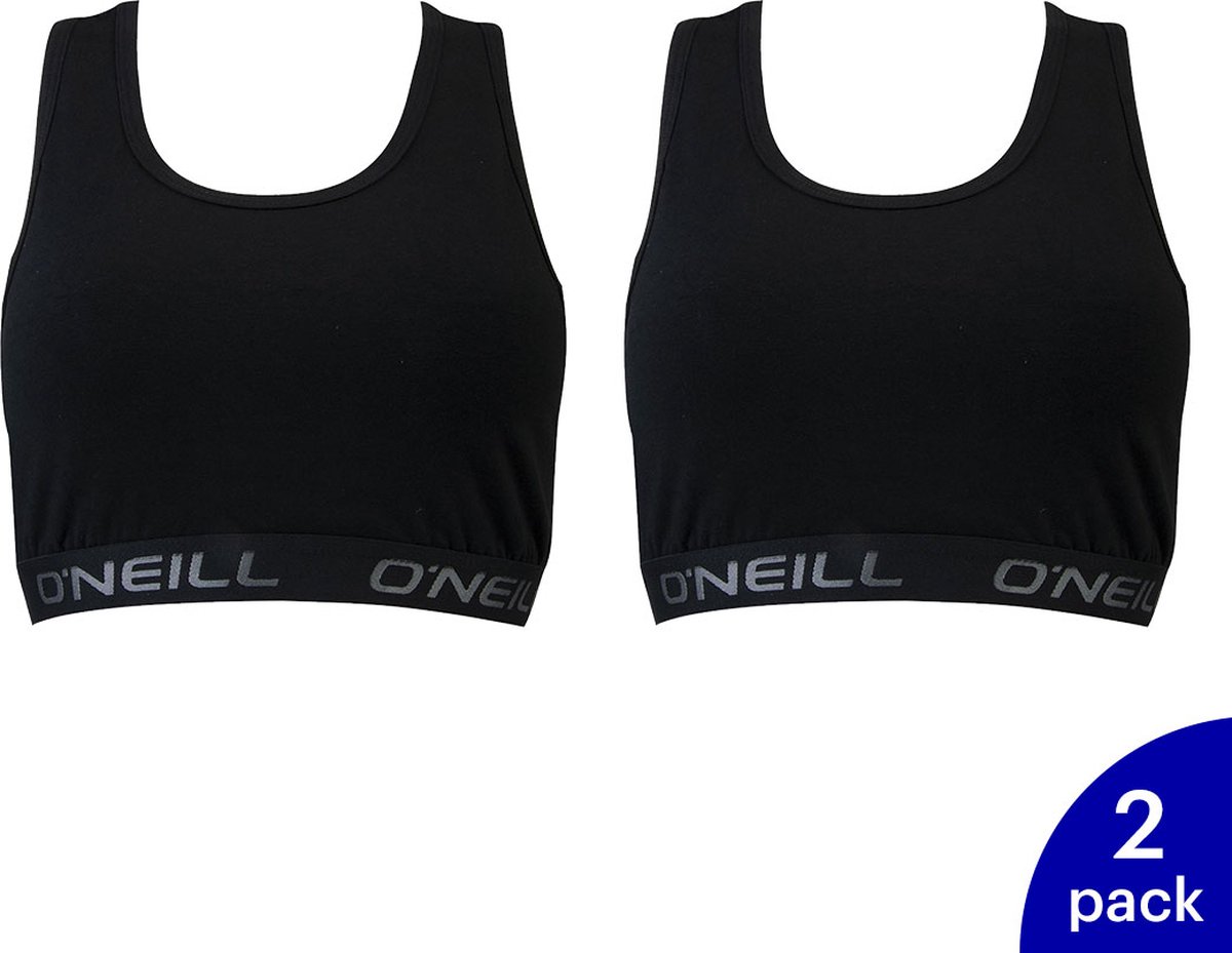 O’Neill 4-Pack Dames Sporttop Onzichtbaar Katoen Dames – M 809001 Zwart