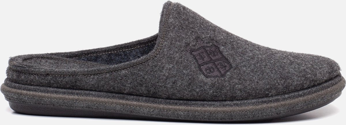 Basicz Pantoffels grijs Textiel - Heren - Maat 46