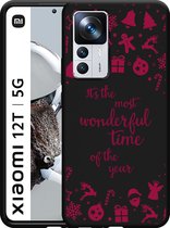 Xiaomi 12T / 12T Pro Hoesje Zwart Most Wonderful Time - Designed by Cazy