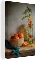 Canvas Schilderij Fruit - Stilleven - Plant - 60x90 cm - Wanddecoratie