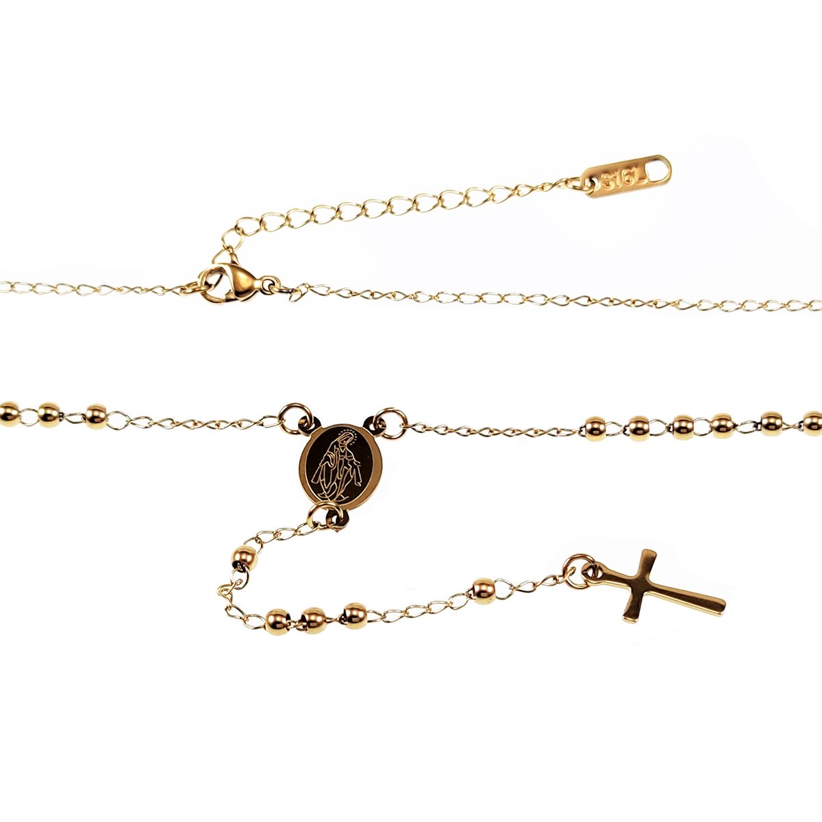 Rozenkrans Tientje Maagd Maria & Kruis van Jezus | De Winkel van Lourdes