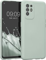 kwmobile telefoonhoesje geschikt voor Oppo A94 (5G) - Hoesje voor smartphone - Precisie camera uitsnede - TPU back cover in cool mint