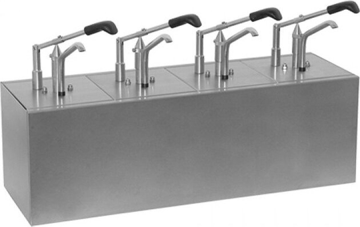 Saus/Dressingbar (Cap.GN 1/6X4-200Mm) - Hovicon 865102 - Horeca & Professioneel