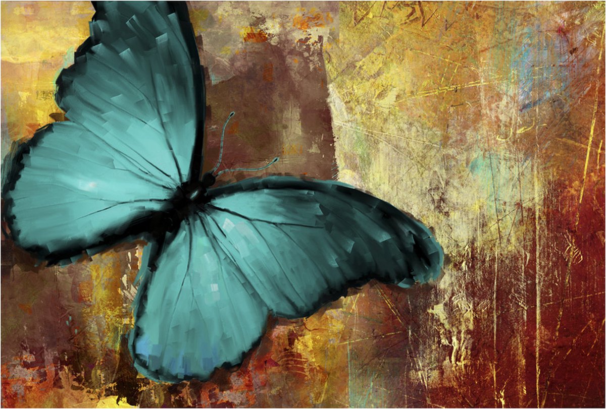 Fotobehang - Painted butterfly.