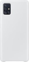 Samsung A51 Siliconen Hoesje Pastelkleur Wit