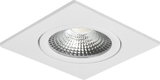Ledisons LED-inbouwspot Trento wit dimbaar - Ø75 mm - 5 jaar garantie - 2700K (extra warm-wit) - 450 lumen - 5 Watt - IP54
