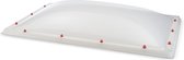 Skylux polycarbonaat lichtkoepel dubbelwandig - heatstop 1000 x 2200 mm