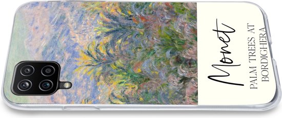 Coque Samsung Galaxy A12 - Monet - Art - Palmiers à Bordighera - Siliconen