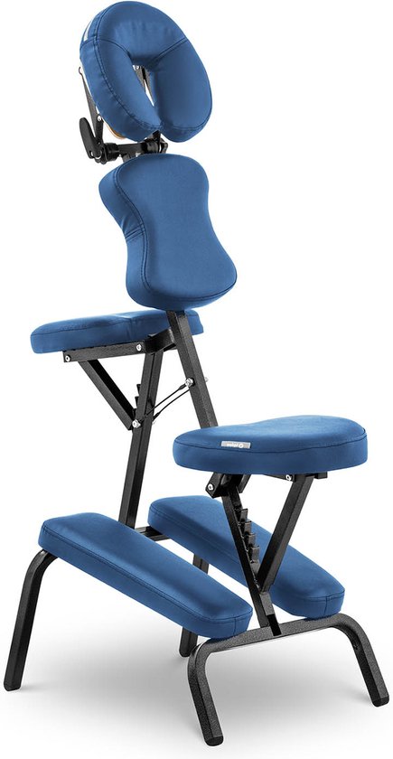 Foto: Physa opklapbare massagestoel physa montpellier blue blauw