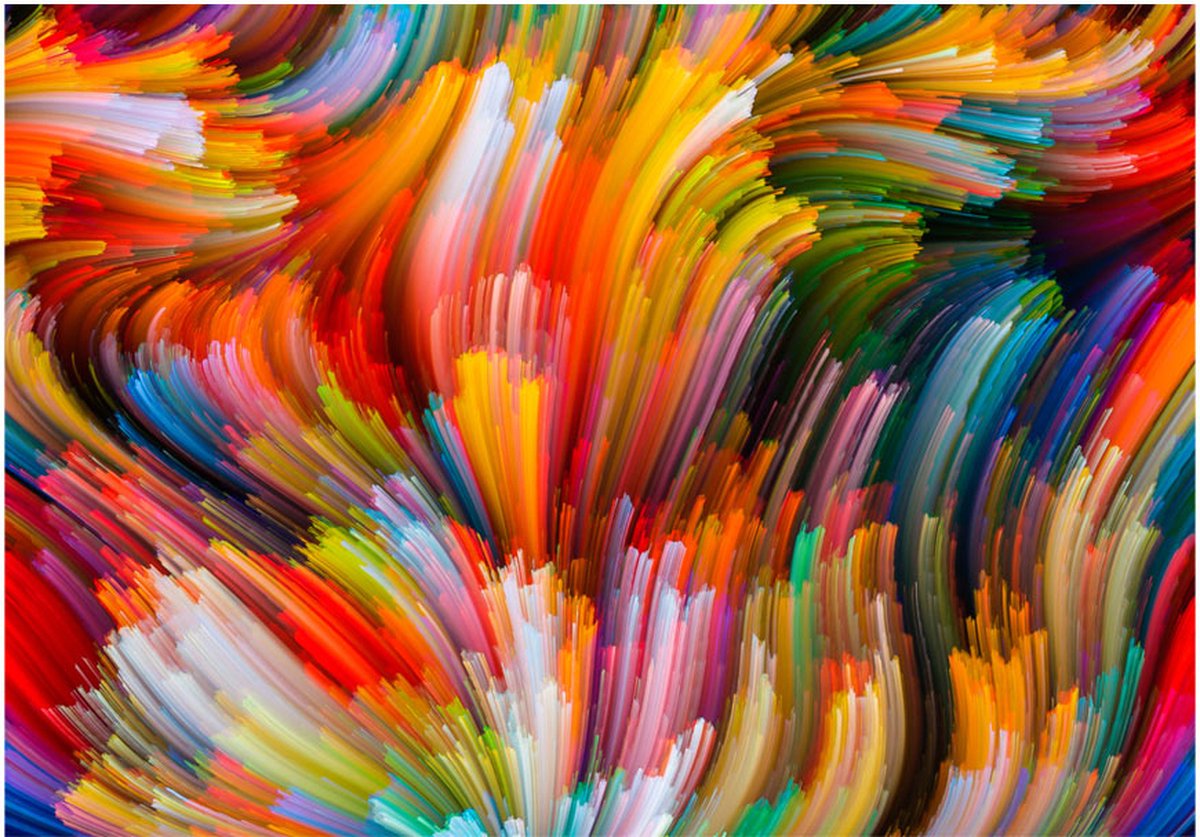 Fotobehang - Rainbow Waves.