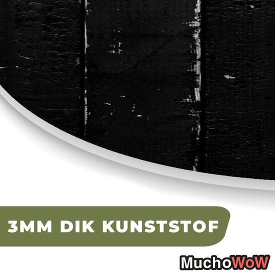 Wall Oval - Wall Oval - Décoration murale Plastique - Peinture Ovale - Zwart - Wit - Structure - Design - 40x60 cm - Forme Miroir Ovale sur Plastique