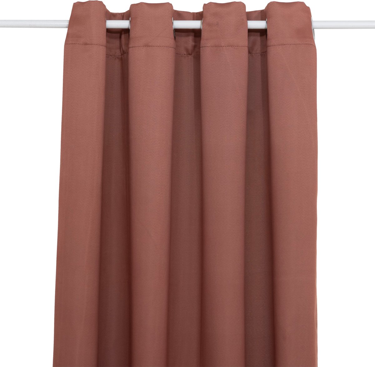 Atmosphera Verduisteringsgordijn 135x240cm - Gordijnen kant en klaar met haakjes ringen - Terracotta